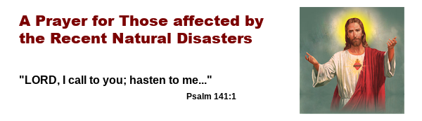 Prayer for those Affected by Natural Disasters